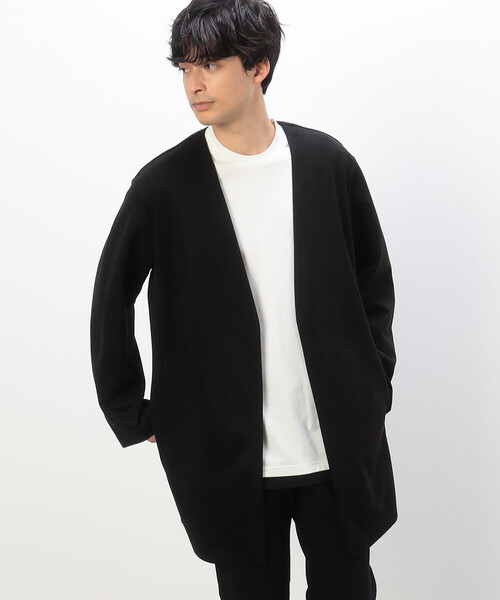 COMME CA ISM(コムサイズム)の「フェイクスエード ロング カーディガン(カーディガン/ボレロ・メンズ・モカ/ブラック・MEDIUM/LARGE)」の5枚目の写真
