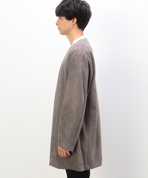 COMME CA ISM(コムサイズム)の「フェイクスエード ロング カーディガン(カーディガン/ボレロ・メンズ・モカ/ブラック・MEDIUM/LARGE)」の9枚目の写真