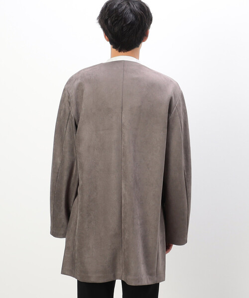 COMME CA ISM(コムサイズム)の「フェイクスエード ロング カーディガン(カーディガン/ボレロ・メンズ・モカ/ブラック・MEDIUM/LARGE)」の10枚目の写真
