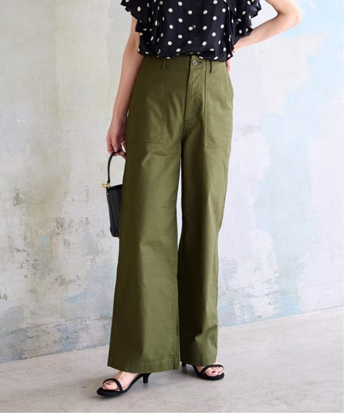 JOURNAL STANDARD relume（ジャーナルスタンダード　レリューム）の「《追加》ワイドベイカーパンツ（カーゴパンツ・レディース・ネイビー/カーキ・34/36/38）」の7枚目の写真