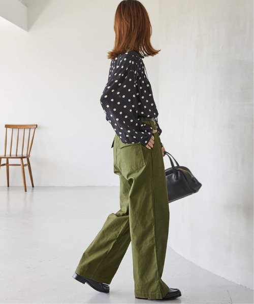 JOURNAL STANDARD relume（ジャーナルスタンダード　レリューム）の「《追加》ワイドベイカーパンツ（カーゴパンツ・レディース・ネイビー/カーキ・34/36/38）」の12枚目の写真