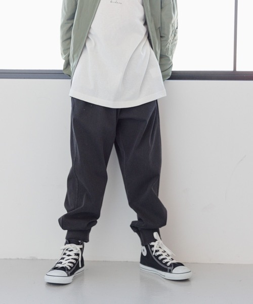 GLOBAL WORK(グローバルワーク)の「スゴラクカットデニムリブパンツ/976023(デニムパンツ・キッズ・ブラック/ライトブルー/ネイビー/ブルー・120cm/160cm/170cm/130cm/150cm/140cm)」の7枚目の写真
