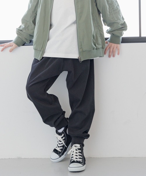 GLOBAL WORK(グローバルワーク)の「スゴラクカットデニムリブパンツ/976023(デニムパンツ・キッズ・ブラック/ライトブルー/ネイビー/ブルー・120cm/160cm/170cm/130cm/150cm/140cm)」の8枚目の写真