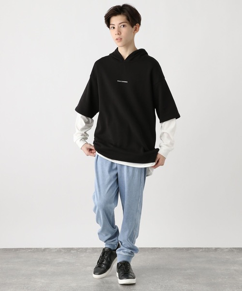 GLOBAL WORK(グローバルワーク)の「スゴラクカットデニムリブパンツ/976023(デニムパンツ・キッズ・ブラック/ライトブルー/ネイビー/ブルー・120cm/160cm/170cm/130cm/150cm/140cm)」の15枚目の写真