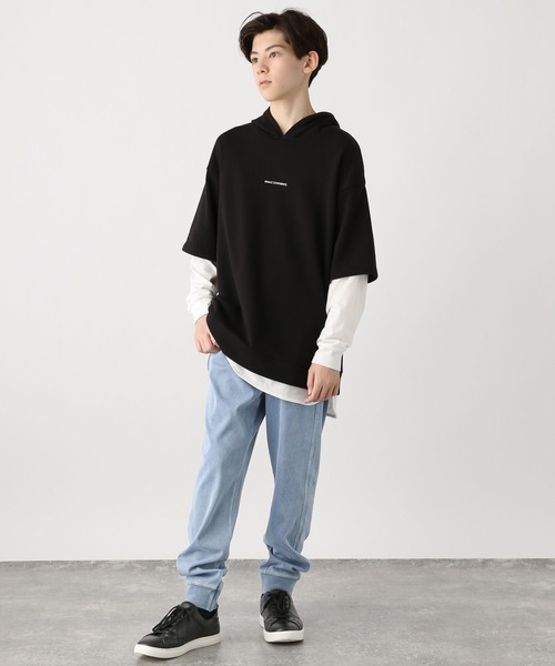 GLOBAL WORK(グローバルワーク)の「スゴラクカットデニムリブパンツ/976023(デニムパンツ・キッズ・ブラック/ライトブルー/ネイビー/ブルー・120cm/160cm/170cm/130cm/150cm/140cm)」の16枚目の写真
