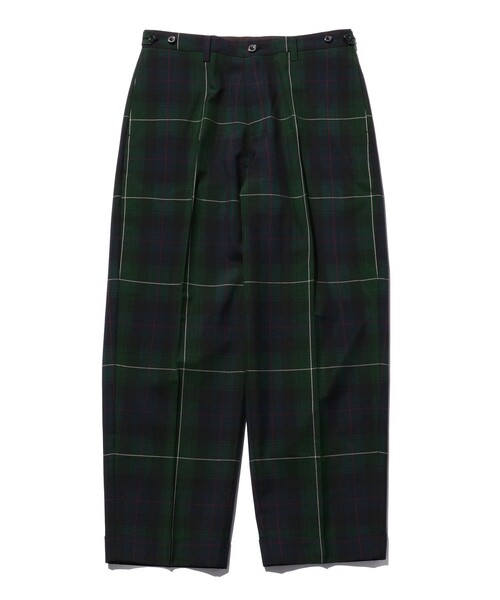 BEAMS PLUS(ビームスプラス)の「BEAMS PLUS / IVY Trousers Wide TW Plaid(その他パンツ・メンズ・グリーン・M/L/S/XL)」の7枚目の写真