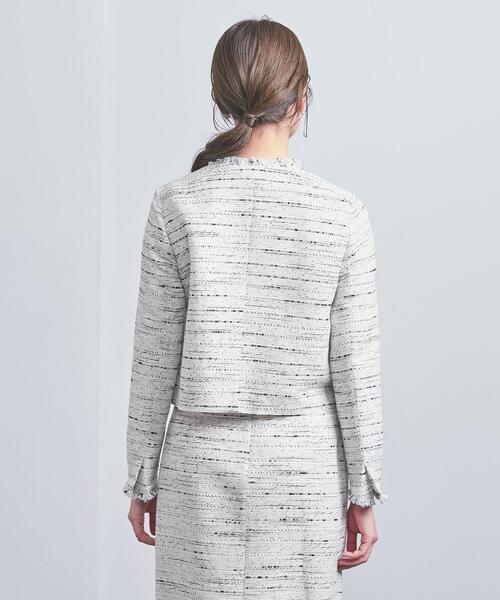 UNITED ARROWS（ユナイテッドアローズ）の「ファンシーツイード ノーカラー ジャケット（その他アウター・レディース・その他1・34/36/40/38）」の6枚目の写真