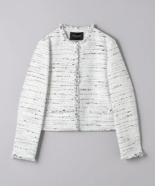 UNITED ARROWS（ユナイテッドアローズ）の「ファンシーツイード ノーカラー ジャケット（その他アウター・レディース・その他1・34/36/40/38）」の7枚目の写真