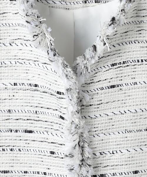 UNITED ARROWS（ユナイテッドアローズ）の「ファンシーツイード ノーカラー ジャケット（その他アウター・レディース・その他1・34/36/40/38）」の11枚目の写真