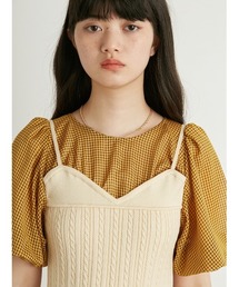 LILY BROWN（リリーブラウン）の「ニットビスチェドッキング