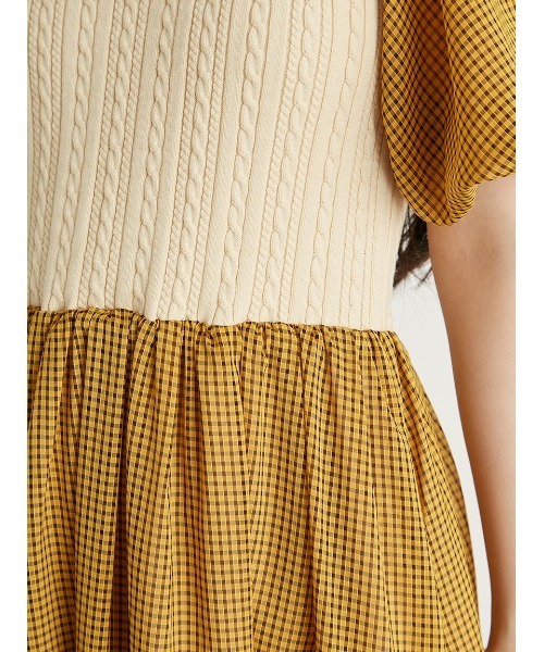 LILY BROWN（リリーブラウン）の「ニットビスチェドッキングワンピース