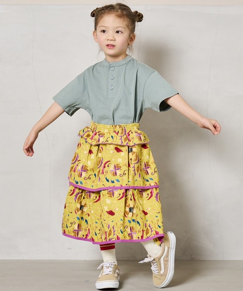 HOGAN RANCH WEAR（ホーガンランチウエア）の「2WAYティアードスカート（kids/XS～L）（スカート・キッズ・イエロー/ブルー・L/M/S/XS）」の11枚目の写真