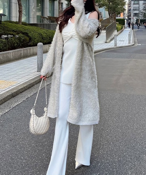 ROYAL PARTY(ロイヤルパーティー)の「フロントツイストノースリーブニットトップス(ニット/セーター・レディース・ベージュ/オフホワイト/ブラック・FREE)」の21枚目の写真