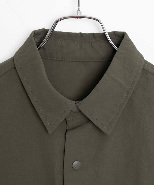 WEGO(ウィゴー)の「WEGO/ナイロンメッシュポケットシャツ(シャツ/ブラウス・メンズ・ブラック/カーキ・MEDIUM/LARGE)」の8枚目の写真