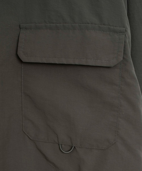 WEGO(ウィゴー)の「WEGO/ナイロンメッシュポケットシャツ(シャツ/ブラウス・メンズ・ブラック/カーキ・MEDIUM/LARGE)」の10枚目の写真