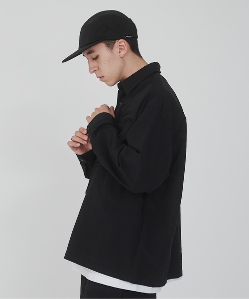 WEGO(ウィゴー)の「WEGO/ナイロンメッシュポケットシャツ(シャツ/ブラウス・メンズ・ブラック/カーキ・MEDIUM/LARGE)」の22枚目の写真