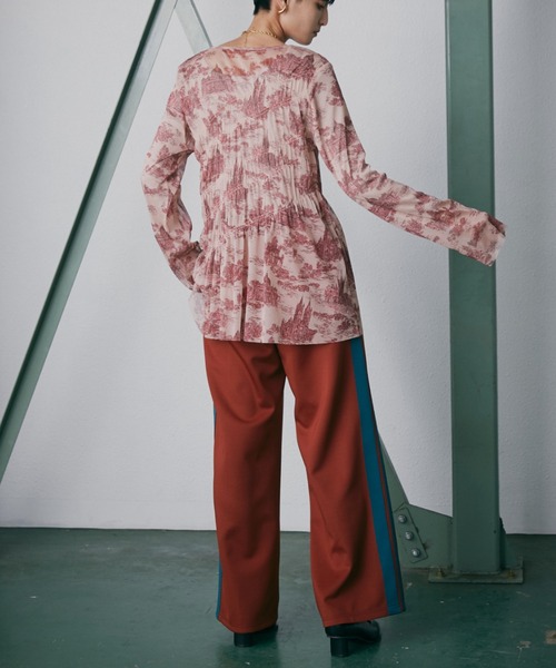 ROSE BUD（ローズバッド）の「サイドラインパンツ（その他パンツ・レディース・ブラウン/ブルー/ネイビー/パープル/レッド/ボルドー・FREE）」の20枚目の写真