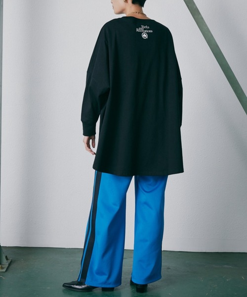 ROSE BUD（ローズバッド）の「サイドラインパンツ（その他パンツ・レディース・ブラウン/ブルー/ネイビー/パープル/レッド/ボルドー・FREE）」の10枚目の写真