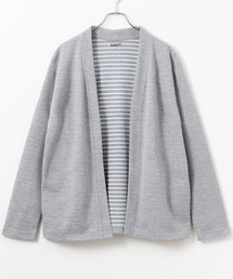 NAVY ダブルフェイスカーディガン