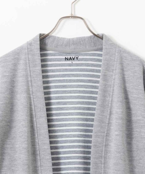 NAVY(ネイビー)の「NAVY ダブルフェイスカーディガン(カーディガン/ボレロ・メンズ・チャコールグレー/ネイビー/ライトグレー・S/M/L/XL)」の5枚目の写真