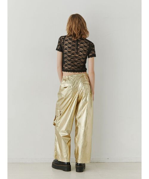 メタリックワークパンツ　jouetie jouetie（ジュエティ）の「メタリックワークパンツ