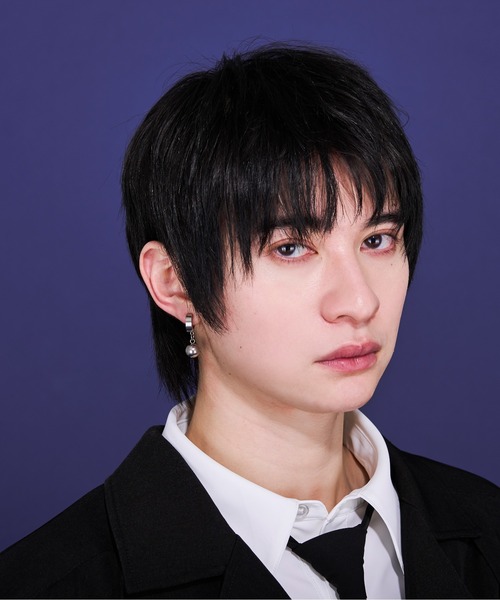 Ellno Loset(エルノロゼット)の「ボールイヤリング/両耳用(イヤリング・メンズ・オフホワイト/ブラック・FREE)」の3枚目の写真
