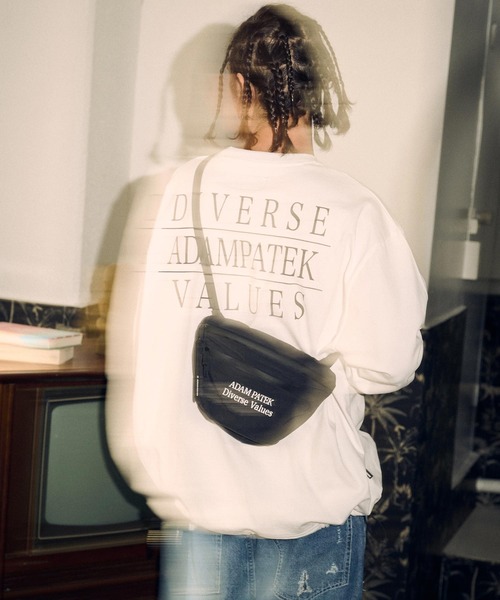 ADAM PATEK（アダムパテック）の「ADAMPATEK/nylon mini shoulder bag/ナイロンミニショルダーバッグ(AP2419010)（ショルダーバッグ・レディース・カーキ/ブラック・FREE）」の2枚目の写真