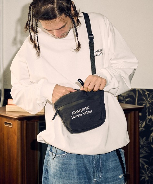 ADAM PATEK（アダムパテック）の「ADAMPATEK/nylon mini shoulder bag/ナイロンミニショルダーバッグ(AP2419010)（ショルダーバッグ・レディース・カーキ/ブラック・FREE）」の8枚目の写真