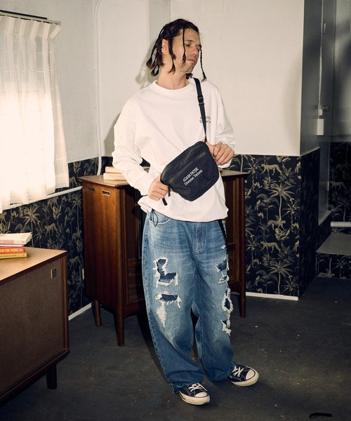 ADAM PATEK（アダムパテック）の「ADAMPATEK/nylon mini shoulder bag/ナイロンミニショルダーバッグ(AP2419010)（ショルダーバッグ・レディース・カーキ/ブラック・FREE）」の9枚目の写真