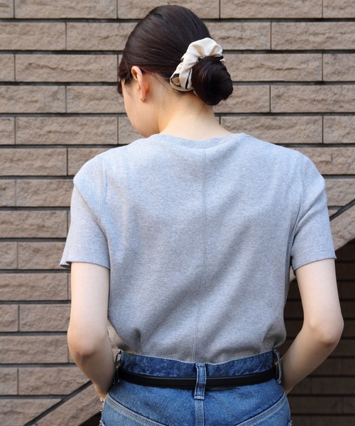 THE SHINZONE（ザ　シンゾーン）の「THE SHINZONE/シンゾーン　コンパクトリブTEE　COMPACT RIB TEE　24MMSCU06（Tシャツ/カットソー・レディース・ホワイト/ブラック/グレー・FREE）」の6枚目の写真