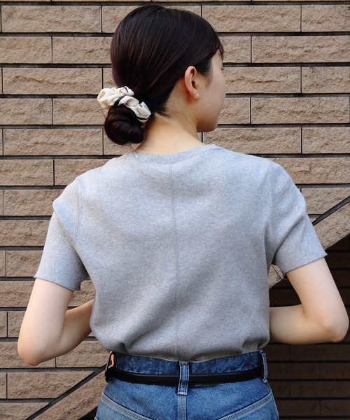 THE SHINZONE（ザ　シンゾーン）の「THE SHINZONE/シンゾーン　コンパクトリブTEE　COMPACT RIB TEE　24MMSCU06（Tシャツ/カットソー・レディース・ホワイト/ブラック/グレー・FREE）」の7枚目の写真