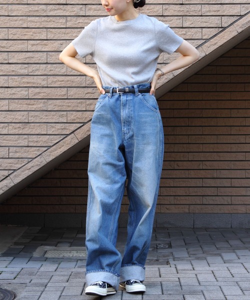 THE SHINZONE（ザ　シンゾーン）の「THE SHINZONE/シンゾーン　コンパクトリブTEE　COMPACT RIB TEE　24MMSCU06（Tシャツ/カットソー・レディース・ホワイト/ブラック/グレー・FREE）」の8枚目の写真