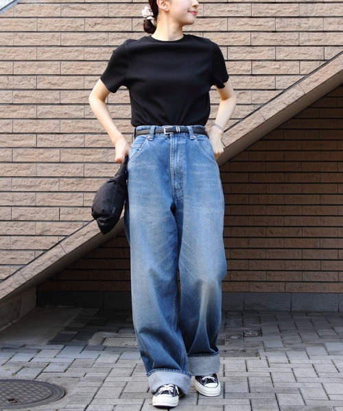 THE SHINZONE（ザ　シンゾーン）の「THE SHINZONE/シンゾーン　コンパクトリブTEE　COMPACT RIB TEE　24MMSCU06（Tシャツ/カットソー・レディース・ホワイト/ブラック/グレー・FREE）」の16枚目の写真