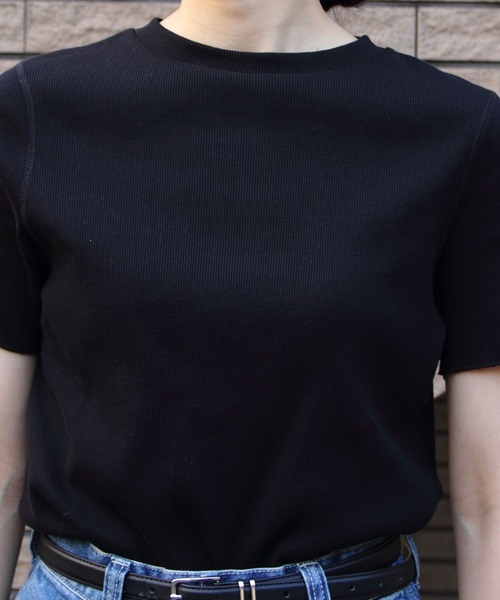 THE SHINZONE（ザ　シンゾーン）の「THE SHINZONE/シンゾーン　コンパクトリブTEE　COMPACT RIB TEE　24MMSCU06（Tシャツ/カットソー・レディース・ホワイト/ブラック/グレー・FREE）」の11枚目の写真