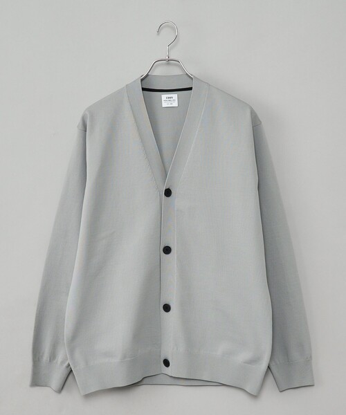 coen（コーエン）の「【RONEL】ハイゲージクリアVネックニットカーディガン（カーディガン/ボレロ・メンズ・ライトグレー/ブラック/ネイビー・S/M/L/XL）」の10枚目の写真