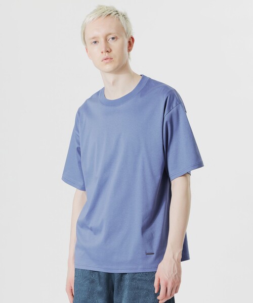 LOVELESS(ラブレス)の「シルケットスムースTシャツ(Tシャツ/カットソー・メンズ・サックスブルー/ブルー系その他4/ピンク系その他3/ダークベージュ・L/S/M)」の3枚目の写真