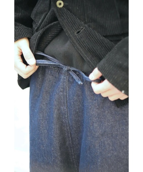 Badhiya(バディ―ヤ)の「cargo remove out pants(カーゴパンツ・メンズ・ブラック/インディゴブルー・FREE)」の7枚目の写真