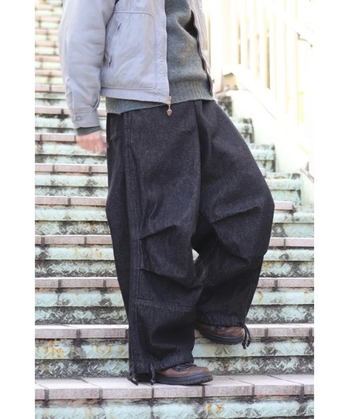 Badhiya(バディ―ヤ)の「cargo remove out pants(カーゴパンツ・メンズ・ブラック/インディゴブルー・FREE)」の11枚目の写真