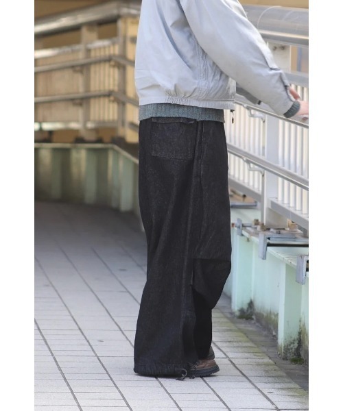 Badhiya(バディ―ヤ)の「cargo remove out pants(カーゴパンツ・メンズ・ブラック/インディゴブルー・FREE)」の15枚目の写真