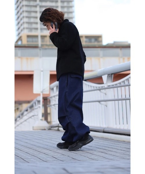 Badhiya(バディ―ヤ)の「cargo remove out pants(カーゴパンツ・メンズ・ブラック/インディゴブルー・FREE)」の16枚目の写真