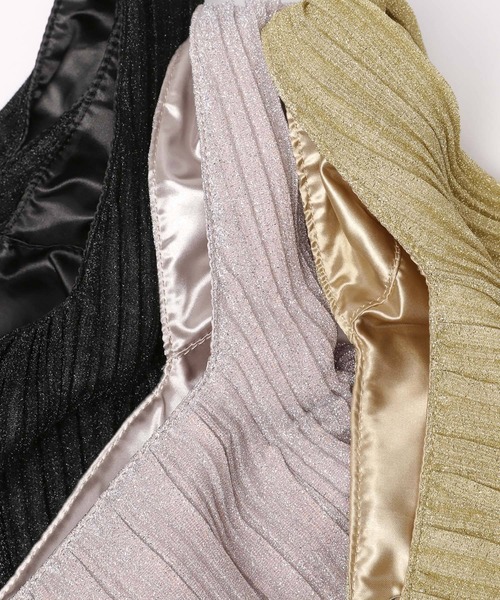 LEPSIM(レプシィム)の「ラメプリーツワンショルダー 110683(ショルダーバッグ・レディース・ブラック/ゴールド/シルバー・ONE SIZE)」の7枚目の写真