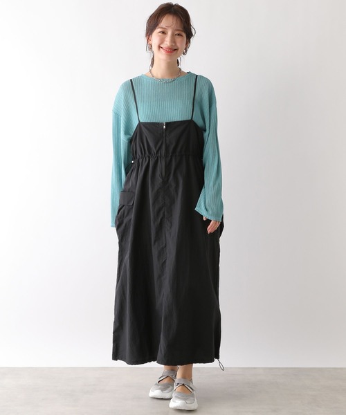 LEPSIM(レプシィム)の「プリーツストライププルオーバー 108089(Tシャツ/カットソー・レディース・オフホワイト/ブラック/グリーン/ライトパープル・FREE)」の19枚目の写真