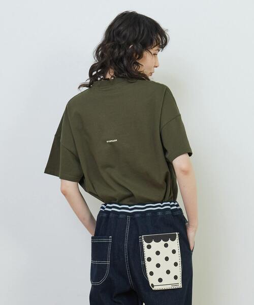 FRAPBOIS（フラボア）の「アミューズT（Tシャツ/カットソー・レディース・カーキ/ブラック/ホワイト/ピンク/ベージュ・1/2）」の14枚目の写真