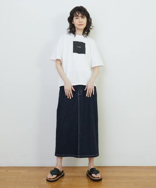 FRAPBOIS（フラボア）の「アミューズT（Tシャツ/カットソー・レディース・カーキ/ブラック/ホワイト/ピンク/ベージュ・1/2）」の15枚目の写真