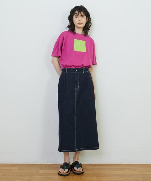 FRAPBOIS（フラボア）の「アミューズT（Tシャツ/カットソー・レディース・カーキ/ブラック/ホワイト/ピンク/ベージュ・1/2）」の22枚目の写真