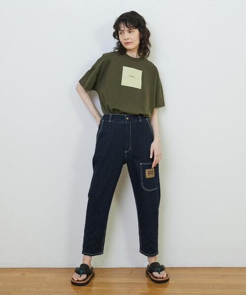 FRAPBOIS(フラボア)の「アミューズT(Tシャツ/カットソー・レディース・カーキ/ブラック/ホワイト/ピンク/ベージュ・1/2)」の17枚目の写真
