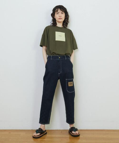 FRAPBOIS(フラボア)の「アミューズT(Tシャツ/カットソー・レディース・カーキ/ブラック/ホワイト/ピンク/ベージュ・1/2)」の18枚目の写真