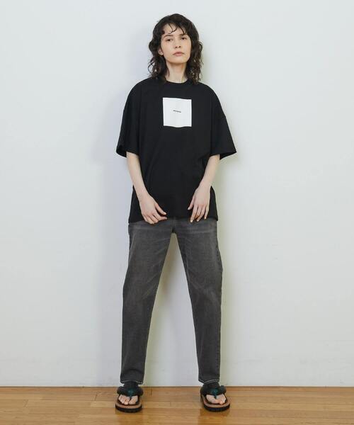 FRAPBOIS(フラボア)の「アミューズT(Tシャツ/カットソー・レディース・カーキ/ブラック/ホワイト/ピンク/ベージュ・1/2)」の19枚目の写真