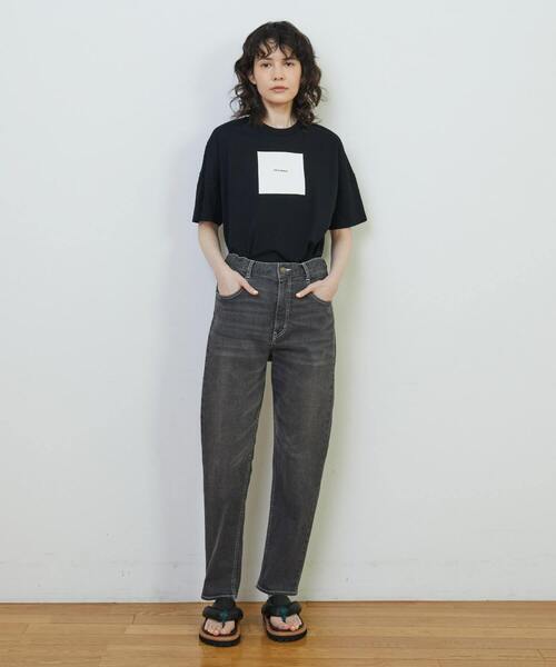 FRAPBOIS(フラボア)の「アミューズT(Tシャツ/カットソー・レディース・カーキ/ブラック/ホワイト/ピンク/ベージュ・1/2)」の22枚目の写真