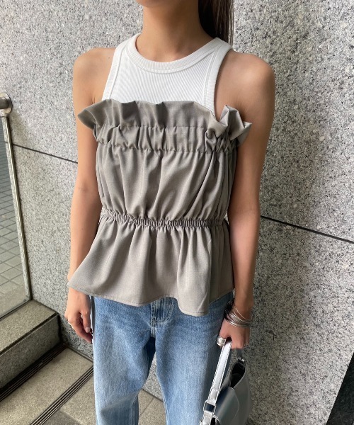 AIC.（エーアイシー）の「ギャザーペプラムベアビスチェ（チューブ
